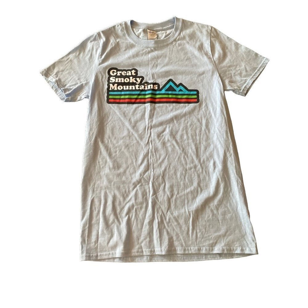 Great Smoky Mountains‎ Blue T Shirt Size Small